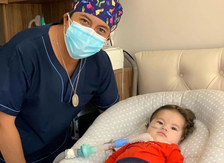 Pulmo Therapy Paciente bebé